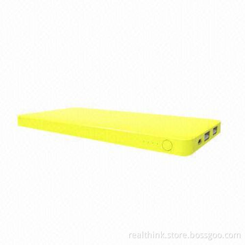 Ultra-thin Dual USB Li-Polymer Backup Power Bank with 10,000mAh Capacity